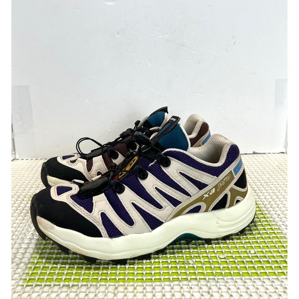 Salomon XA Pro Trail Running Shoes Women's 6 Men's 5 Purple Brown Cream GOOD